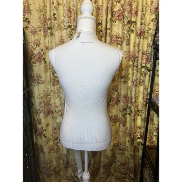 NWT! Madewell Women's Cotton Johnny-Collar Sweater Tank Size XXS - Picture 6 of 7